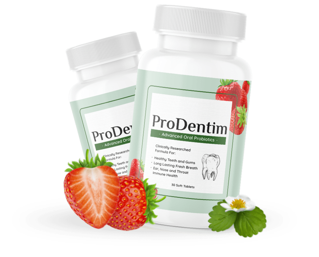 ProDentim advanced oral probiotics product bottles